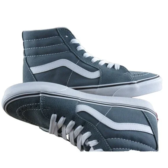 Vans Women's Sk8-Hi Color Theory Stormy Weather Canvas Suede Shoes Size 8 NIB - Picture 7 of 7